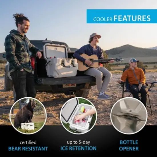 Lifetime 28 Quart High Performance Cooler, Pumice Stone (91178) image {3}