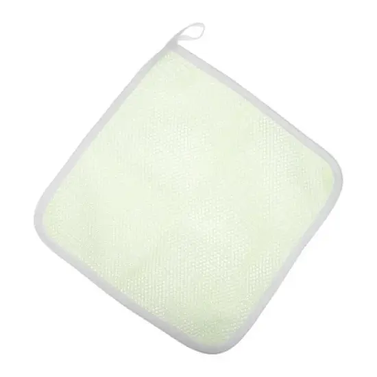 Unique Bargains Double Side Elasticity Body Scrub Towel Beige 1 Pc image {7}