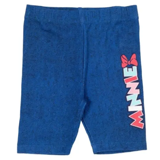 Mickey Mouse & Friends Minnie Mouse Baby Girls Graphic T-Shirts and Bike Shorts Infant image {4}