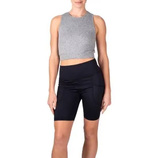 3 Pack Soft Basic Cropped Workout Tank Tops for Women image {1}