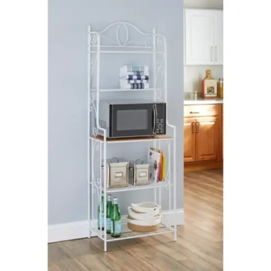 BrylaneHome Scroll Baker's Rack image {3}