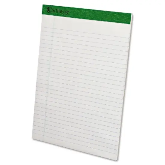 Earthwise by Ampad Recycled Writing Pad 8 1/2 x 11 3/4 White Dozen 20172 image {8}