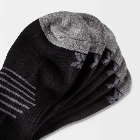 Men's Striped Arch No Show Socks 6pk - All in Motion&trade; image {2}