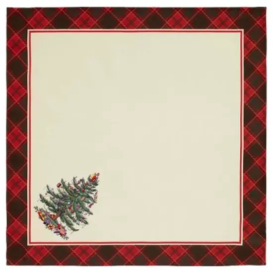 Spode&reg; Christmas Tree Tartan 4-Pack Napkin Set image {1}