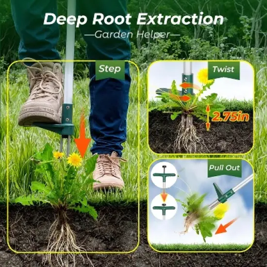 Walensee Weed Puller, Stand Up Weeder Hand Tool image {2}