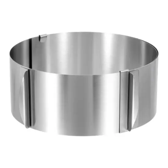 Unique Bargains Adjustable Stainless Steel Nonstick Retractable Round Cake Ring image {17}