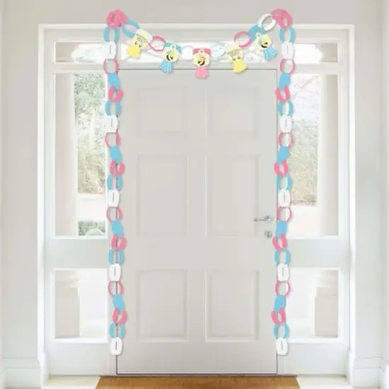 Big Dot of Happiness What Will It Bee - 90 Chain Links and 30 Paper Tassels Decoration Kit - Gender Reveal Paper Chains Garland - 21 feet image {2}