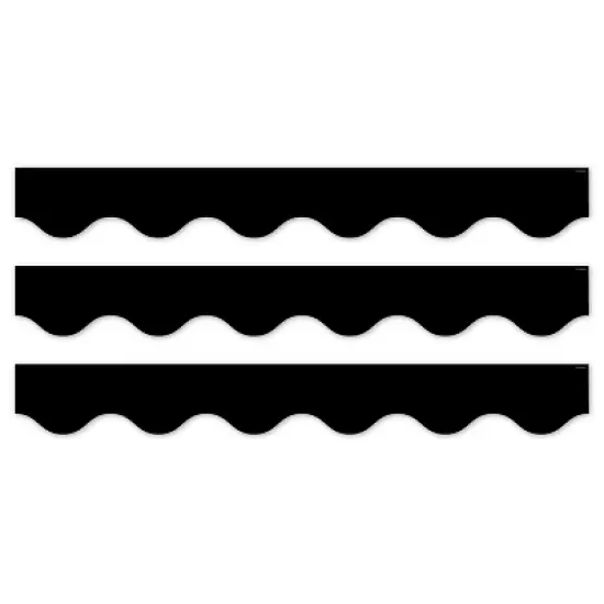 Creative Teaching Press&reg; Core Decor Black Wavy EZ Border, Bulletin Board Border, 48 Feet Per Pack, 3 Packs image {3}