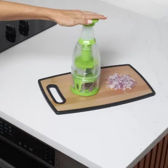 Elle Gourmet Food Chopper &ndash; Easy Vegetable, Fruit, Cheese, and Nut Chopper with Anti-Skid Base, BPA-Free, Dishwasher Safe image {1}