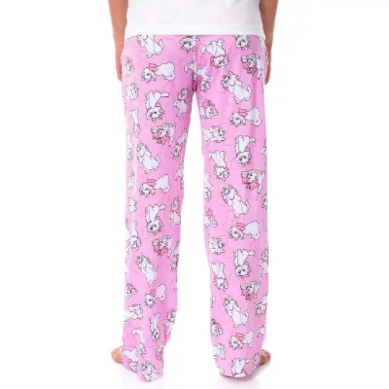 Disney Adult Aristocats Marie Expressions and Bows Pajama Sleep Lounge Pants image {1}