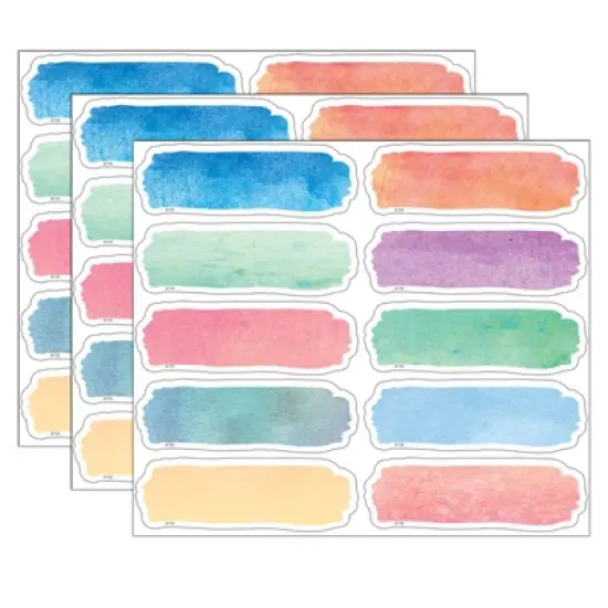 Teacher Created Resources&reg; Watercolor Labels Magnetic Accents, 20 Per Pack, 3 Packs image {3}