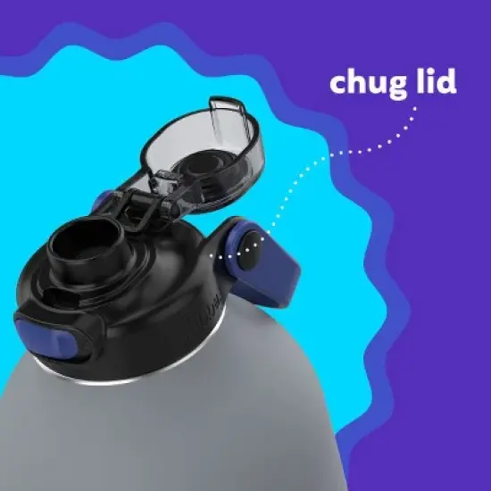 Bubba Radiant Stainless Steel Simple-Lid Rubberized Water Bottle, 64oz. image {4}