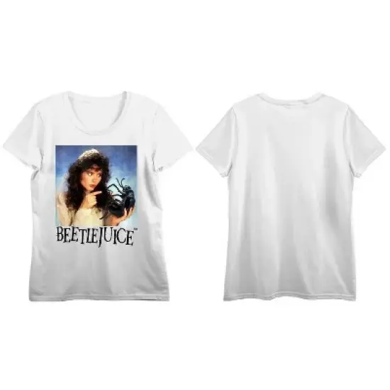 Beetlejuice Bride Talk Women's White Graphic Tee image {1}