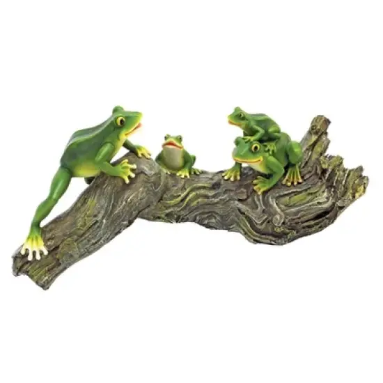 Design Toscano Froggy Business Garden Statue - Multicolored image {1}
