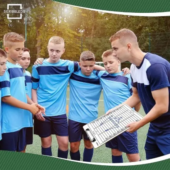 SCRIBBLEDO Football Dry Erase Sports Coaching Clipboard 15"x9" image {3}