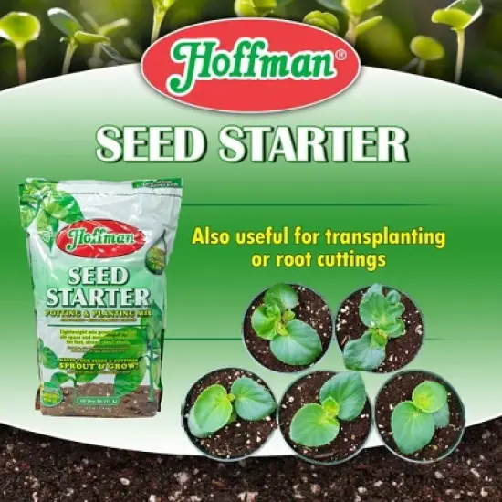 Hoffman Seed Starter Potting & Planting Mix with Wetting Agent for Moisture Retention image {4}
