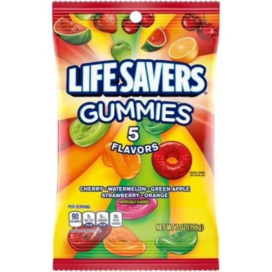 Life Savers Gummies 5 Flavors Gummy Candy - 7oz image {1}