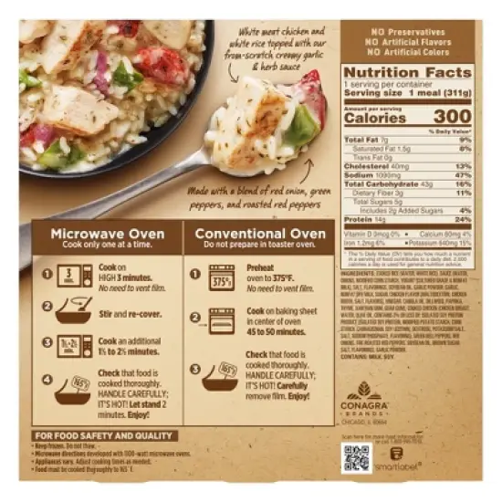 Marie Callender's Frozen Garlic Herb Chicken & Rice Bowl - 11oz image {6}