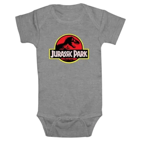 Infant's Jurassic Park Classic Bold T Rex Logo Onesie image {2}