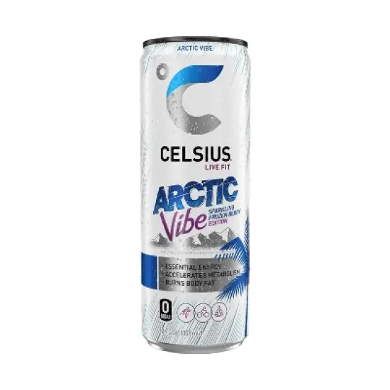 CELSIUS Sparkling Arctic Vibe Functional Energy Drink - 12 fl oz Can image {4}