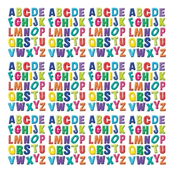 Eureka&reg; Color My World Alphabet Window Clings, 12 Sheets image {2}
