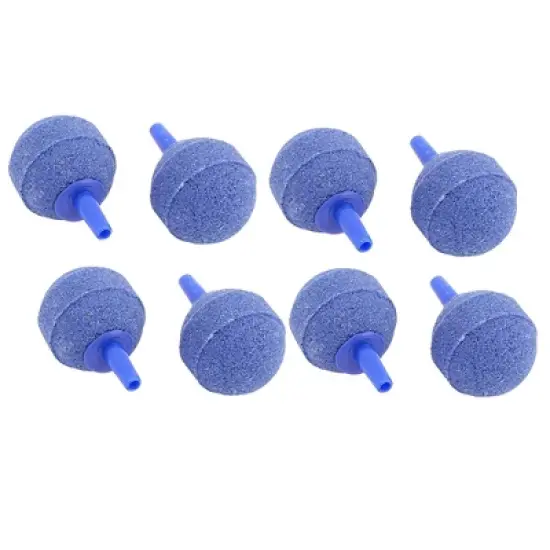 Unique Bargains Aquarium Fish Tank Round Air Bubble Stones Diffusers Aerator 1.2" Dia 8 Pcs image {1}