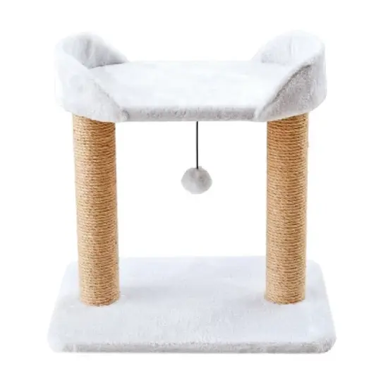 Two by Two Nashville - Ivory Scratching Post Cat Furniture - 18.5 in. Tall image {9}