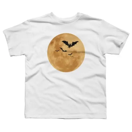 Boy's Design By Humans Halloween - Moon By MonkeyStore T-Shirt image {5}