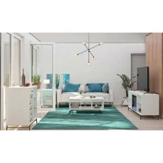 Hannaford Bar Cabinet White - Room & Joy image {5}