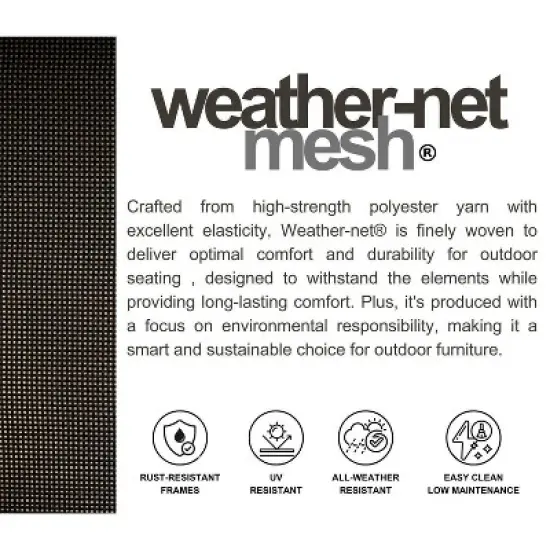 Amazonia Axe 9pc Aluminum Rectangular Patio Dining Set Black image {8}