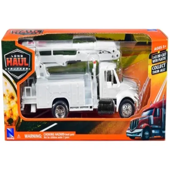 International 4200 Line Maintenance Service Truck White "Long Haul Trucker" Series 1/43 Diecast Model by New Ray image {2}