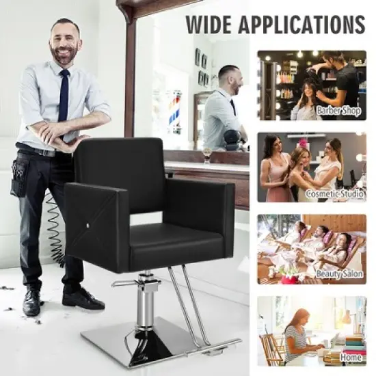 Costway Salon Chair for Hair Stylist Adjustable Swivel Hydraulic Barber Styling Chair image {3}