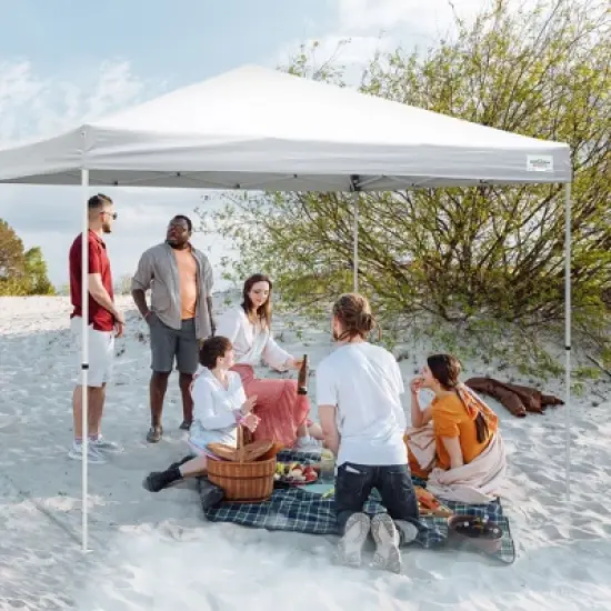 Caravan Canopy V-Series 12 x 12' 2 Slant Leg Sidewall Kit & V-Series II 12 x 12' Entry Level Angled Leg Instant Canopy for Recreational Uses image {5}