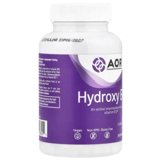 Advanced Orthomolecular Research AOR Hydroxy B12, 1,000 mcg, 60 Lozenges image {3}