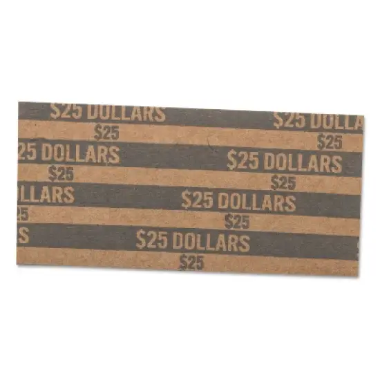 Pap-R Flat Coin Wrappers Dollar Coin $25 Pop-Open Wrappers 1000/Box 30100 image {1}