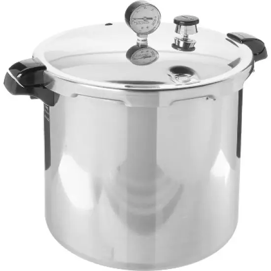 Presto 01784 23-Quart Induction Compatible Pressure Canner, Silver, Aluminum image {4}