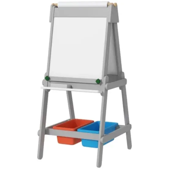 Dexmalle Double Sided Whiteboard & Chalkboard for Toddlers image {7}