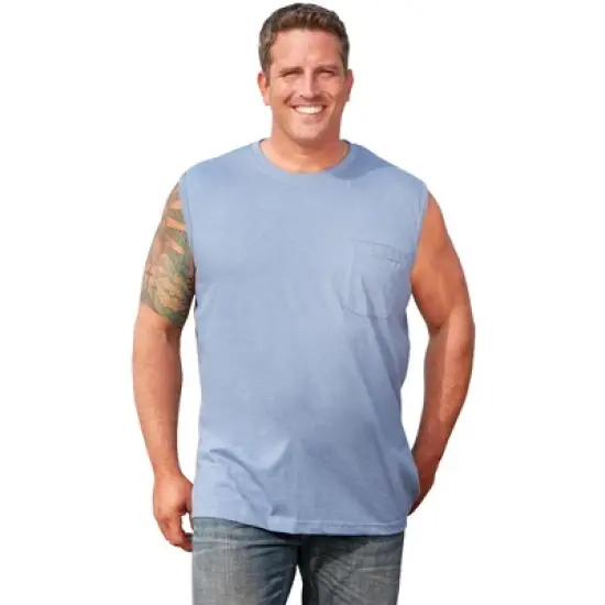 Boulder Creek by KingSize Men's Big & Tall  Heavyweight Pocket Muscle Tee Shirt image {11}