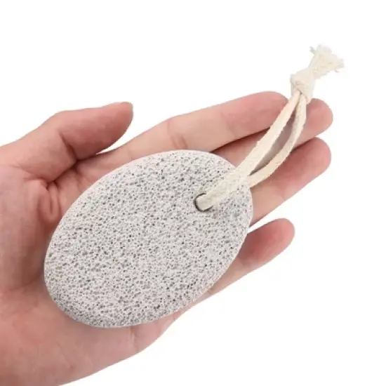 Unique Bargains Foot File Exfoliating Scrub Stone Pedicure Scrubber Natural Pumice Stone Foot Care 2 Pcs image {4}
