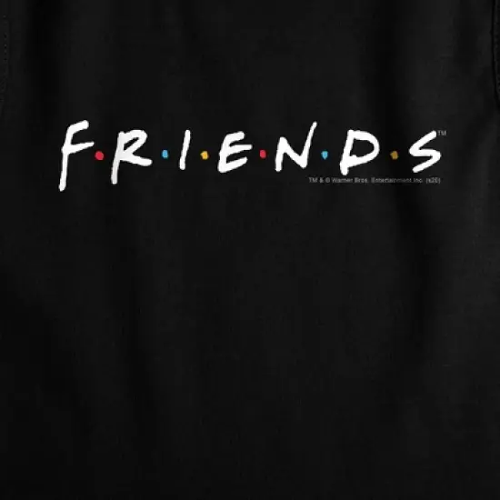 Women's Friends Logo White Sleeveless Crop Top Tank image {1}