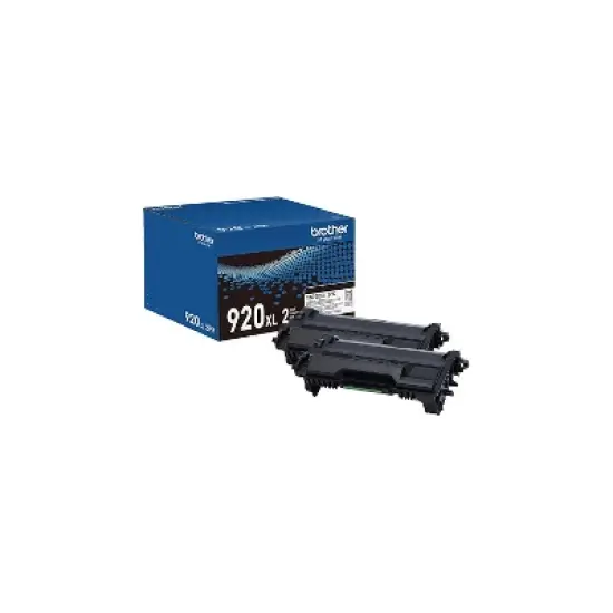 Brother TN920XL Black High Yield Toner Cartridge 2/Pack (TN920XL2PK) image {1}