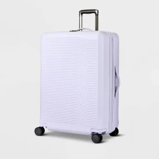 Signature Hardside Large Checked Spinner Suitcase - Open Story&trade; image {10}