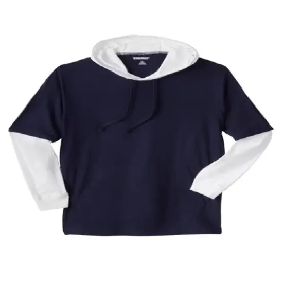 KingSize Men's Big & Tall Lightweight Hangdown Hoodie image {3}