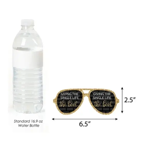 Big Dot of Happiness Nash Bash Glasses - Paper Card Stock Nashville Bachelorette Party Photo Booth Props Kit - 10 Count image {3}