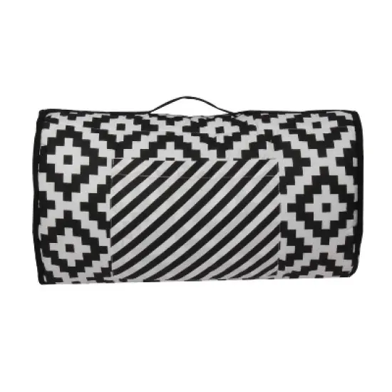 Bacati - LOVE Black Toddler Nap Mat image {1}