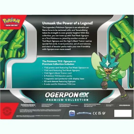 Pokemon TCG: Ogerpon ex Premium Collection (3 Foil Cards & 6 Boosters) image {2}