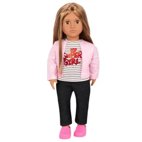 Our Generation Elena 18" Fashion Doll with Jacket & Super Girl Top image {2}