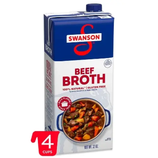 Swanson 100% Natural Gluten Free Beef Broth - 32oz image {13}