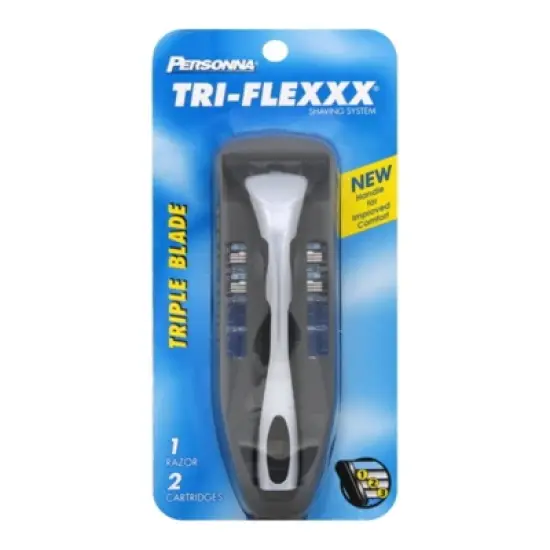 Personna Tri-Flex Triple Blade Shaving Razor and Cartridges - 1 ct image {3}
