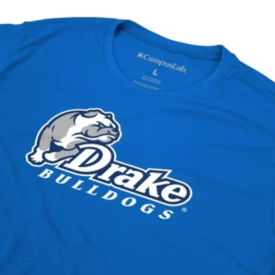 Men's Campus Lab Drake University Men's Sport Active T-Shirt Primary Logo image {4}